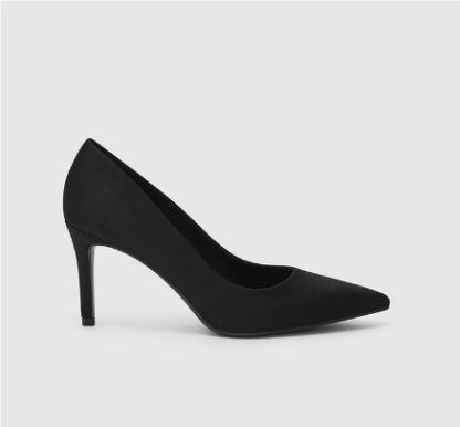 Classic pointed-toe women's business high heels with bright leather surface - Image 4